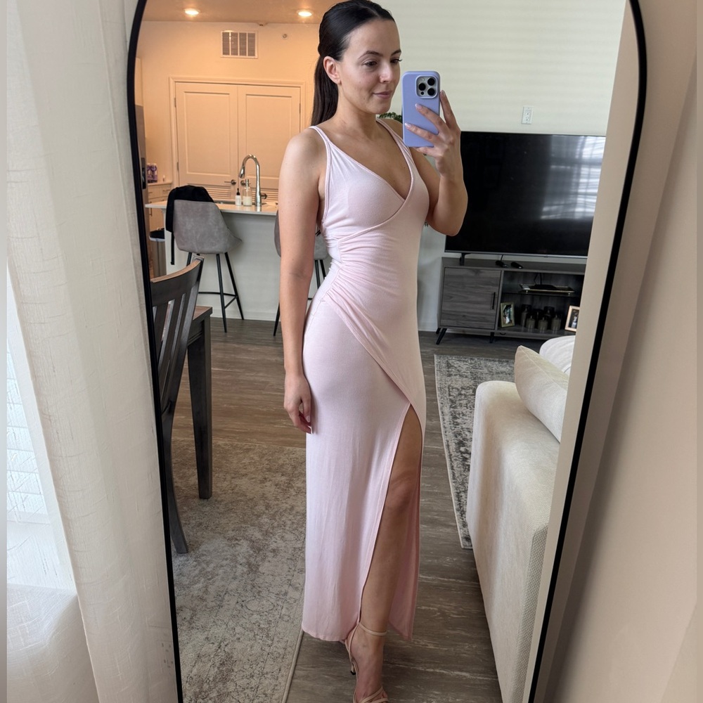 Baby Pink Maxi Dress